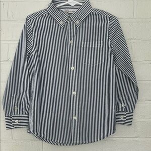 NWT Janie & Jack Boy's Striped Blue Shirt, size 3